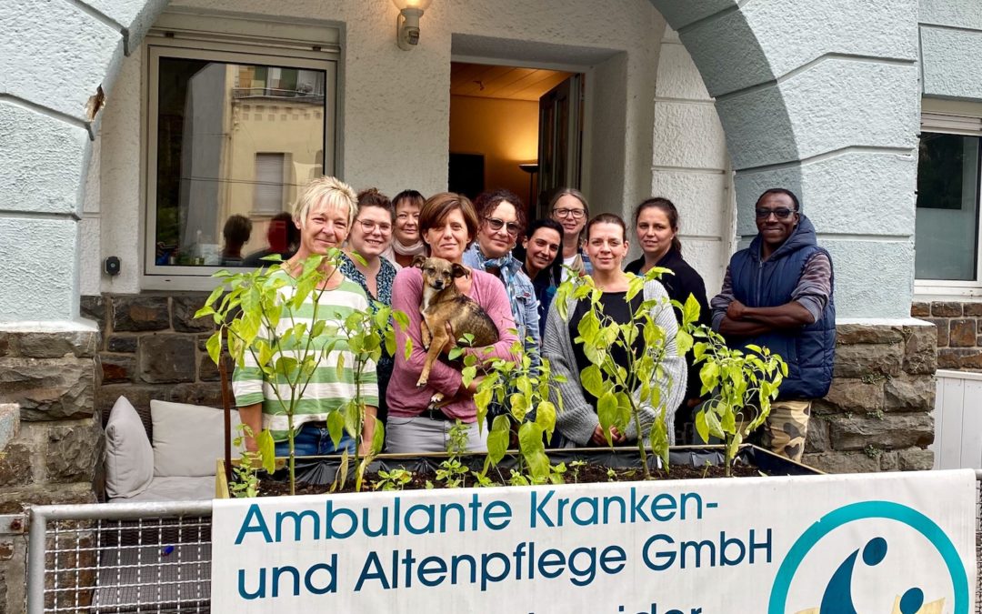Gruppenfoto Pflegedienst Koblenz Fritz und Schneider